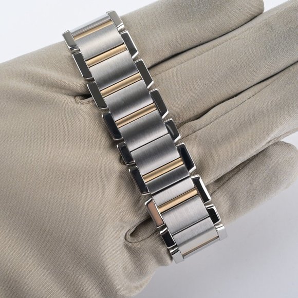 Cartier Tank Francaise 2302 Large 18k Yellow Gold/Steel 28x32mm Automatic Watch - Picture 13 of 13